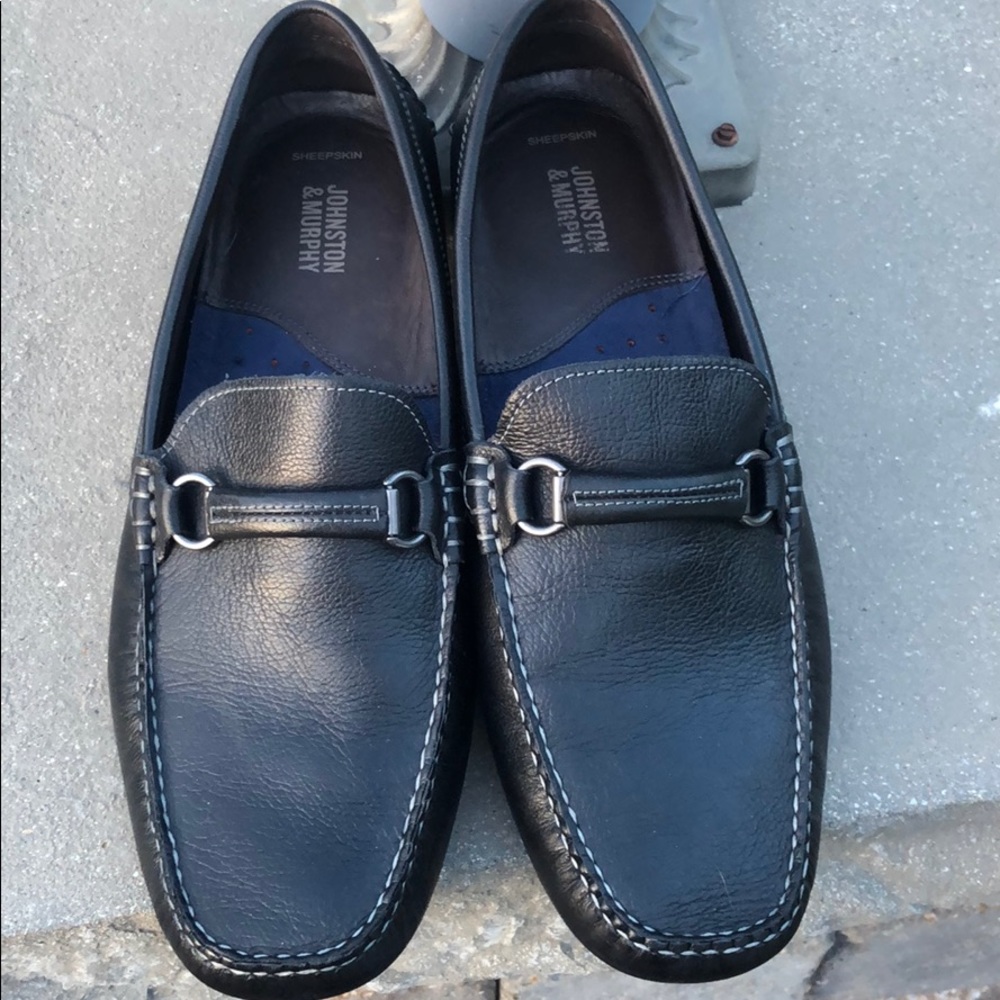 Men’s Johnson Murphy Black Flex Loafers